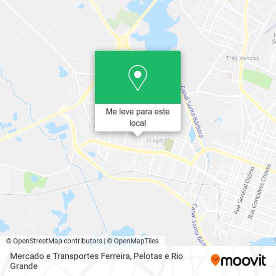 Mercado e Transportes Ferreira mapa