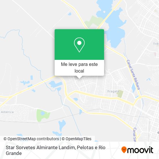 Star Sorvetes Almirante Landim mapa