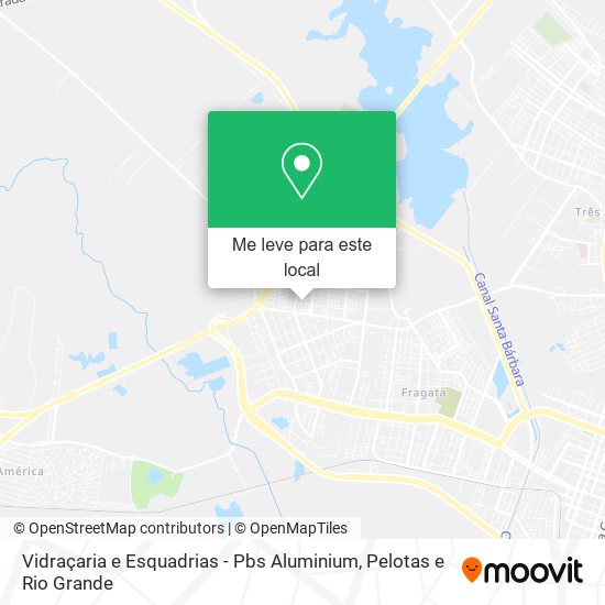 Vidraçaria e Esquadrias - Pbs Aluminium mapa