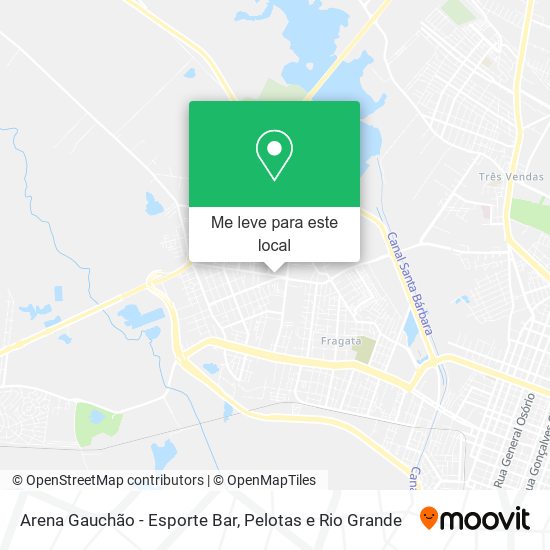 Arena Gauchão - Esporte Bar mapa