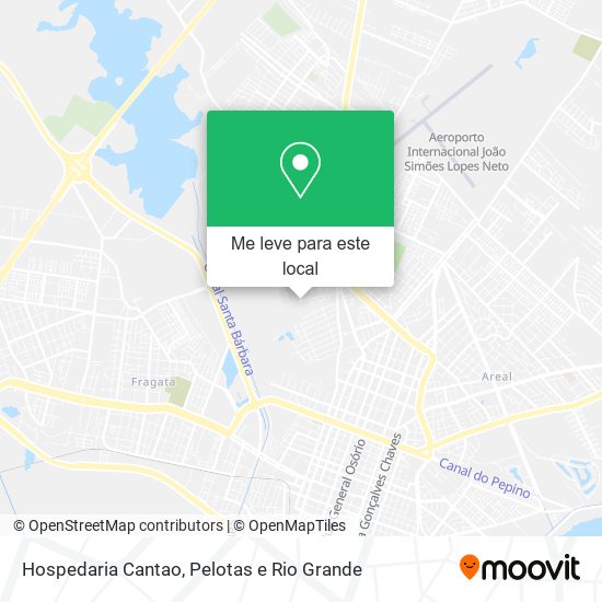 Hospedaria Cantao mapa