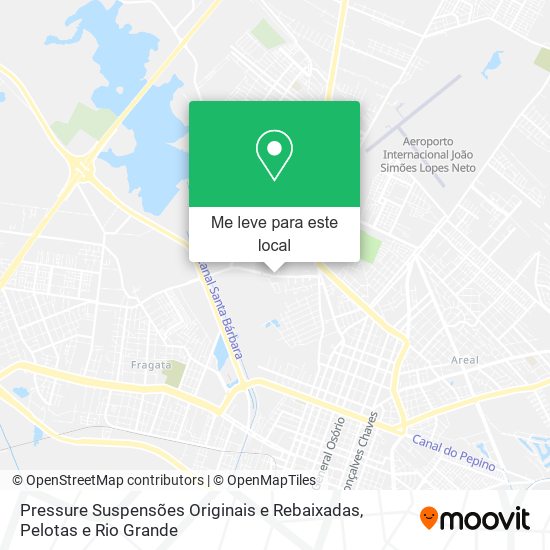 Pressure Suspensões Originais e Rebaixadas mapa