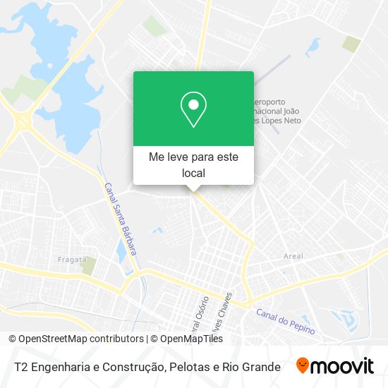 T2 Engenharia e Construção mapa