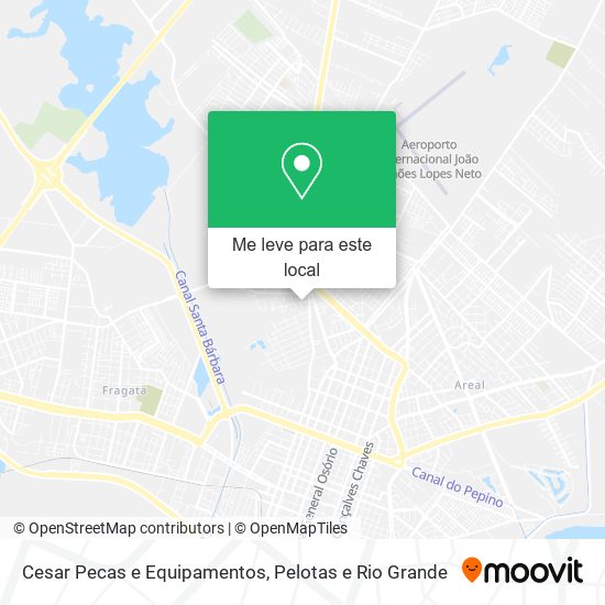 Cesar Pecas e Equipamentos mapa