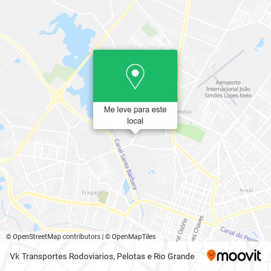 Vk Transportes Rodoviarios mapa