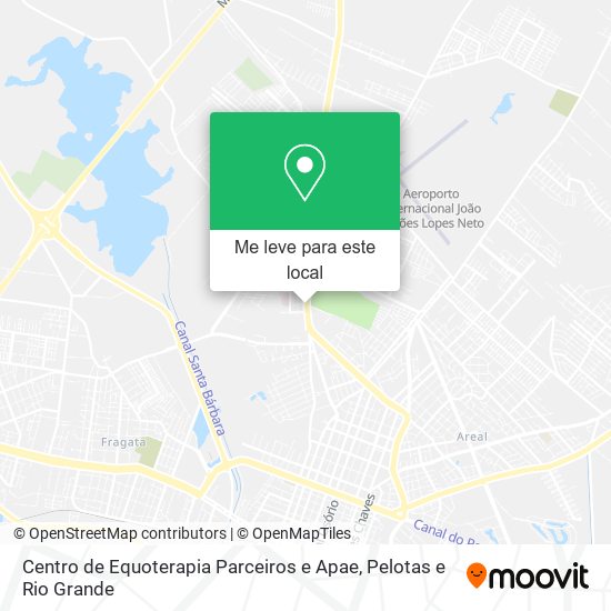 Centro de Equoterapia Parceiros e Apae mapa