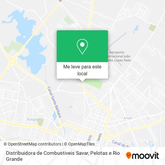 Distribuidora de Combustiveis Savar mapa