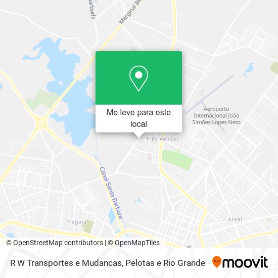R W Transportes e Mudancas mapa