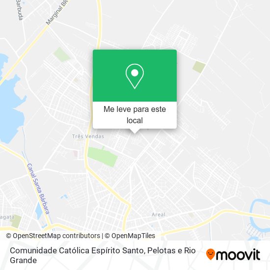 Comunidade Católica Espírito Santo mapa