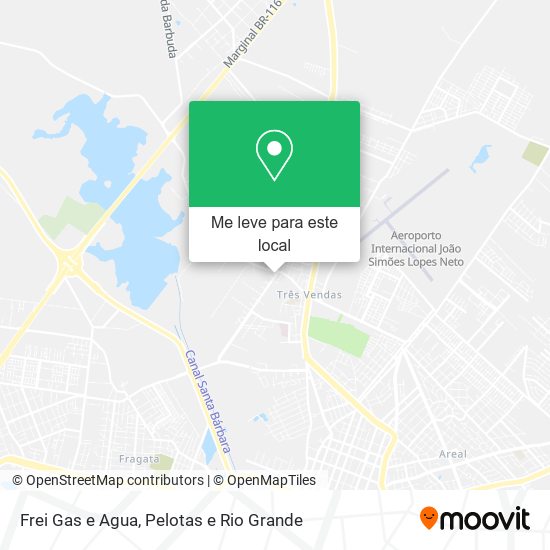 Frei Gas e Agua mapa