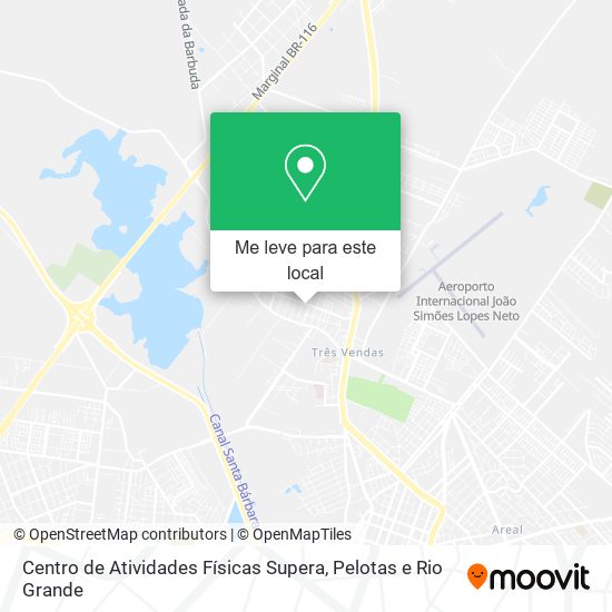 Centro de Atividades Físicas Supera mapa