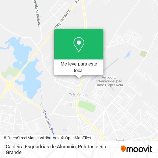 Caldeira Esquadrias de Alumínio mapa