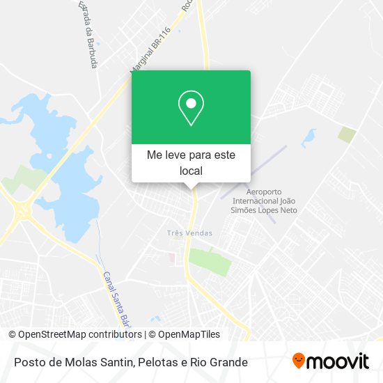 Posto de Molas Santin mapa