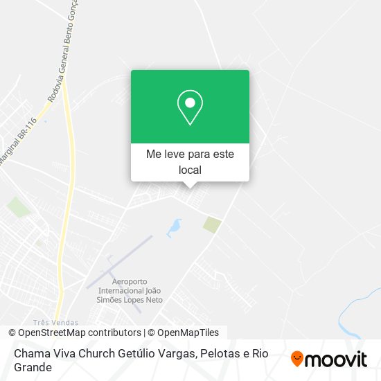Chama Viva Church Getúlio Vargas mapa