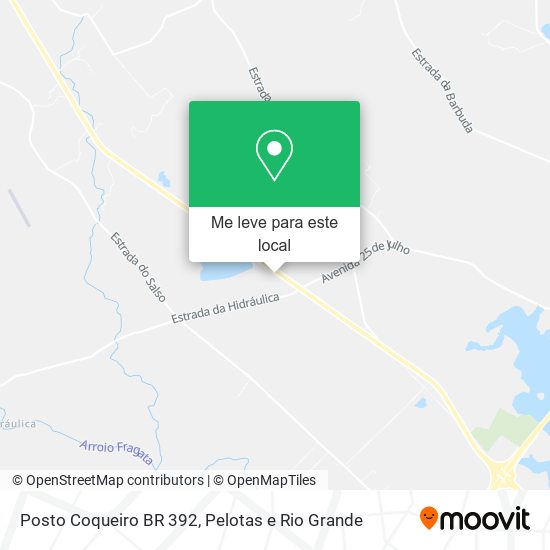 Posto Coqueiro BR 392 mapa