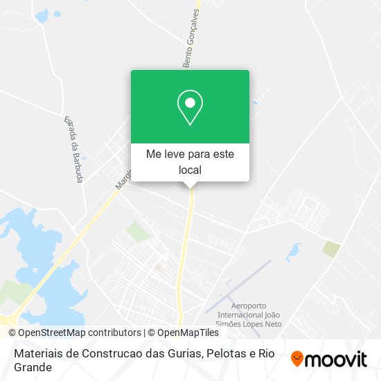 Materiais de Construcao das Gurias mapa