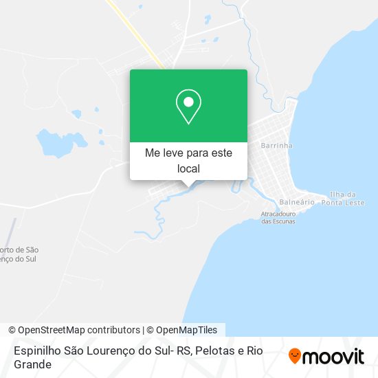 Espinilho São Lourenço do Sul- RS mapa
