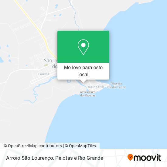 Arroio São Lourenço mapa