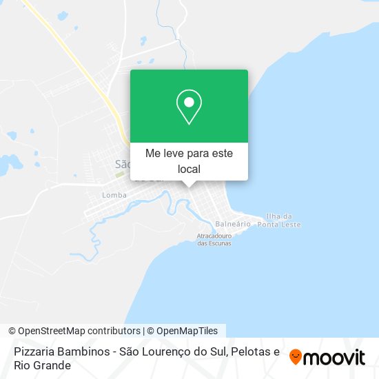 Pizzaria Bambinos - São Lourenço do Sul mapa