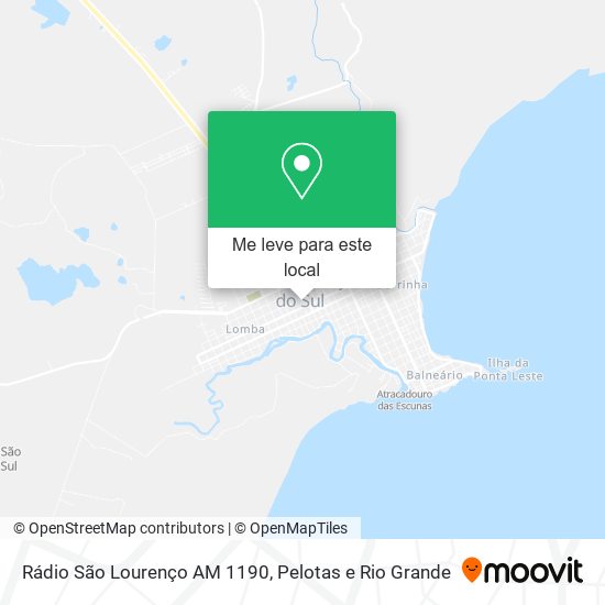 Rádio São Lourenço AM 1190 mapa