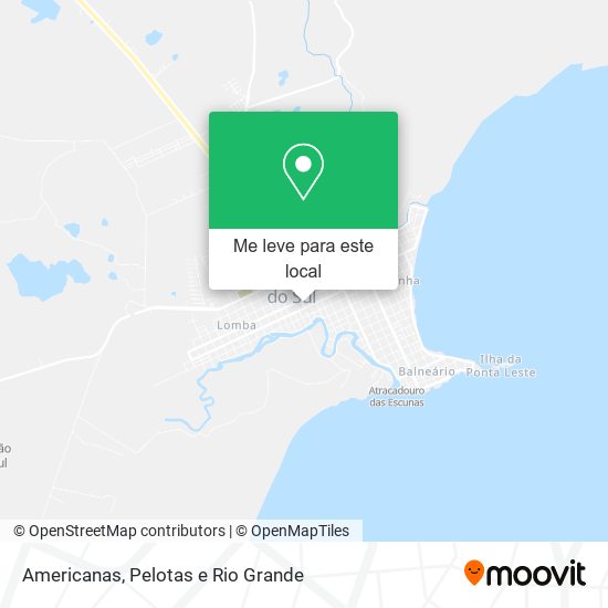 Americanas mapa