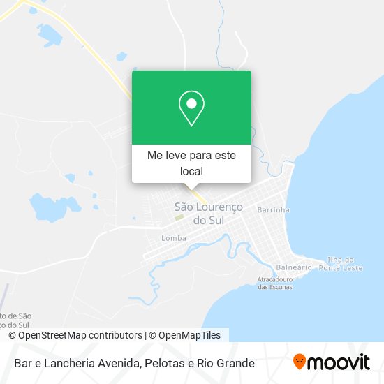 Bar e Lancheria Avenida mapa