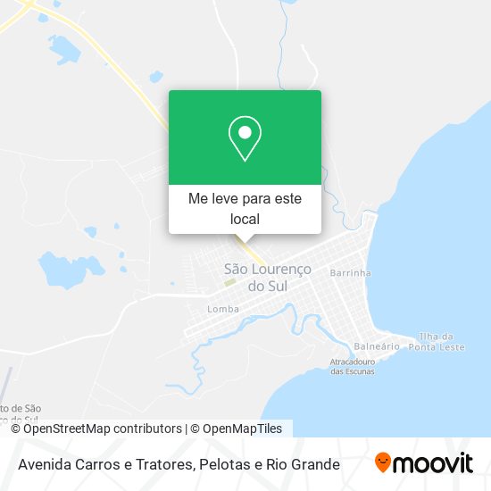Avenida Carros e Tratores mapa