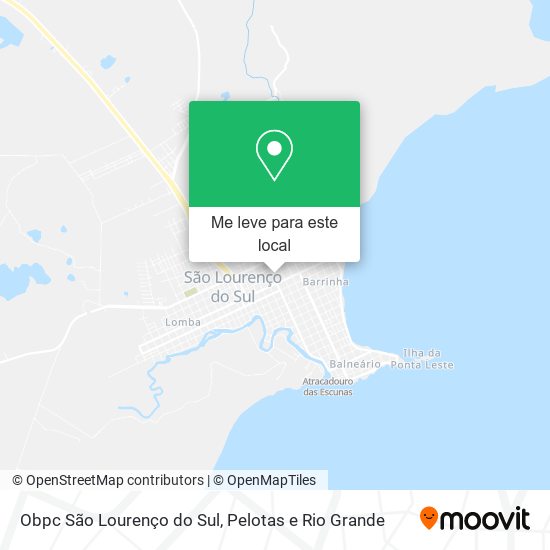 Obpc São Lourenço do Sul mapa