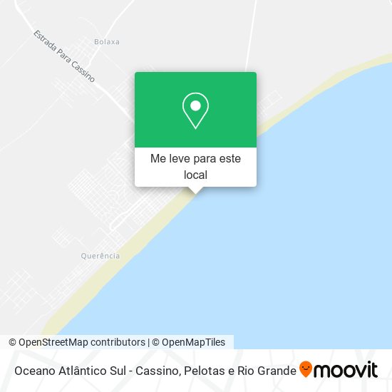 Oceano Atlântico Sul - Cassino mapa