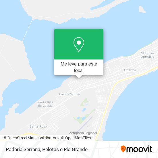 Padaria Serrana mapa