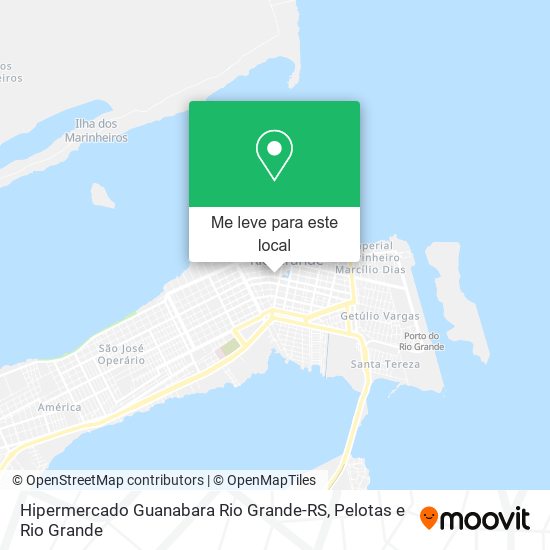 Hipermercado Guanabara Rio Grande-RS mapa