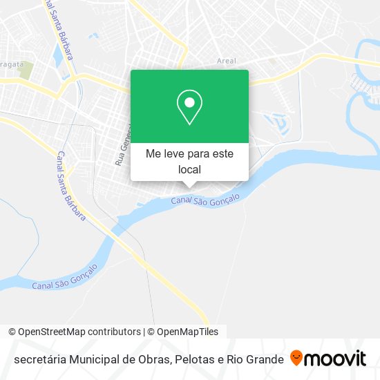 secretária Municipal de Obras mapa