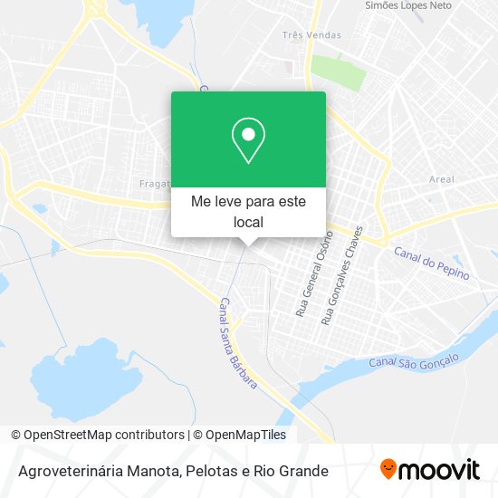 Agroveterinária Manota mapa