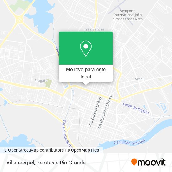 Villabeerpel mapa