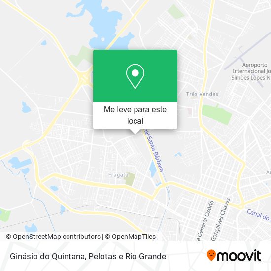 Ginásio do Quintana mapa