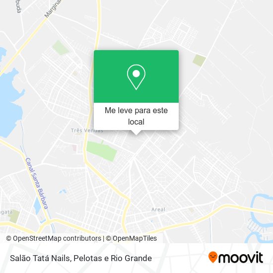 Salão Tatá Nails mapa