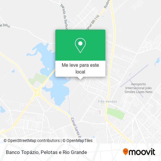 Banco Topázio mapa