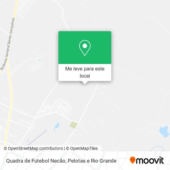Quadra de Futebol Necão mapa