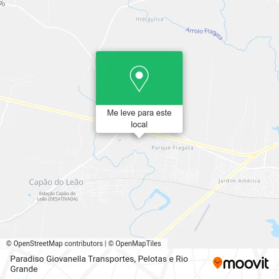 Paradiso Giovanella Transportes mapa
