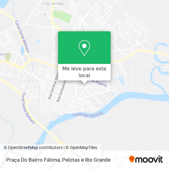 Praça Do Bairro Fátima mapa