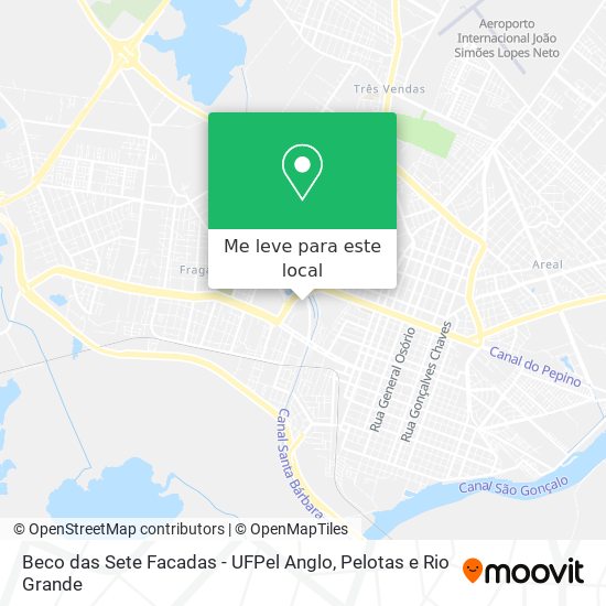 Beco das Sete Facadas - UFPel Anglo mapa