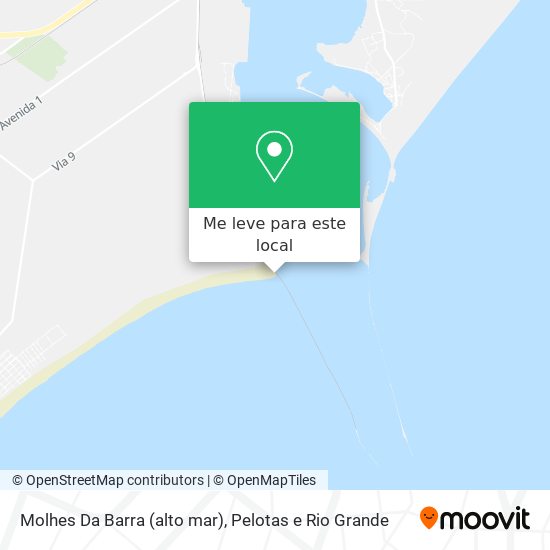 Molhes Da Barra (alto mar) mapa