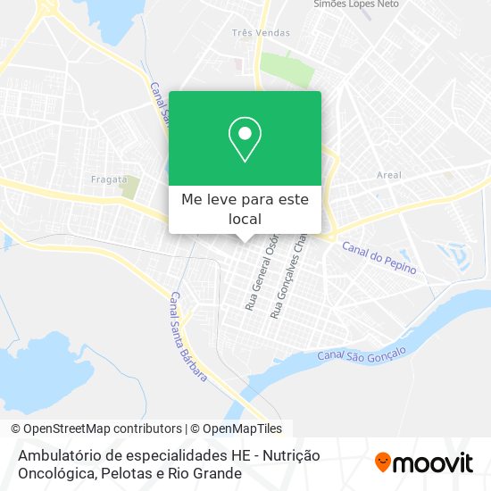 Ambulatório de especialidades HE - Nutrição Oncológica mapa