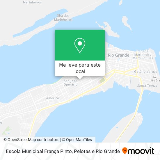 Escola Municipal França Pinto mapa