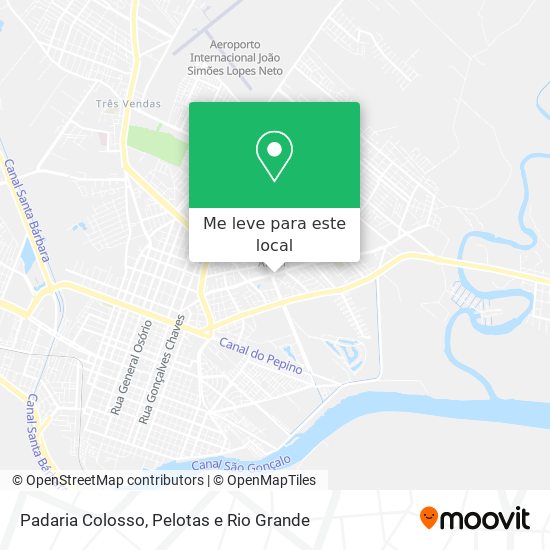 Padaria Colosso mapa