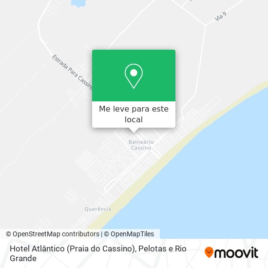 Hotel Atlântico (Praia do Cassino) mapa