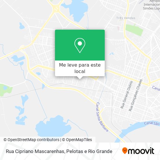 Rua Cipriano Mascarenhas mapa