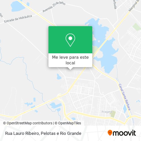 Rua Lauro Ribeiro mapa