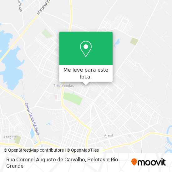 Rua Coronel Augusto de Carvalho mapa