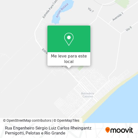 Rua Engenheiro Sérgio Luiz Carlos Rheingantz Pernigotti mapa